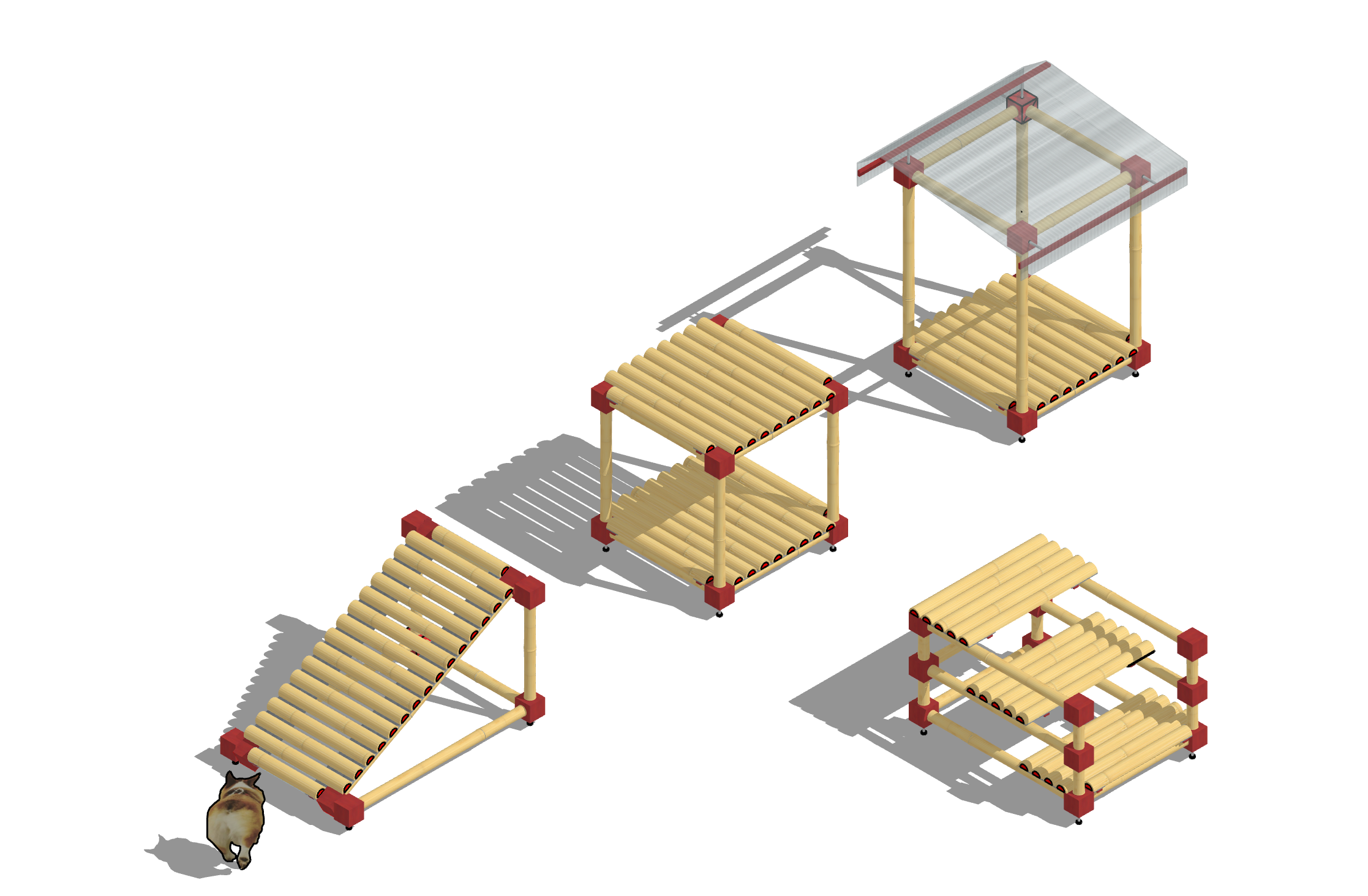 Bambuzal: 4 tipos de módulos com múltiplas combinações 